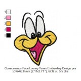 Correcaminos Face Looney Tunes Embroidery Design